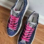 Custom denim sneakers