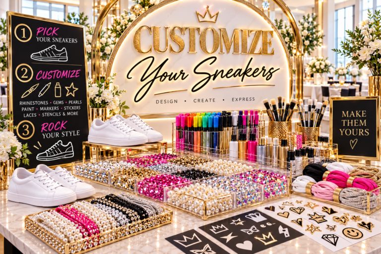 luxury customize your sneakers station